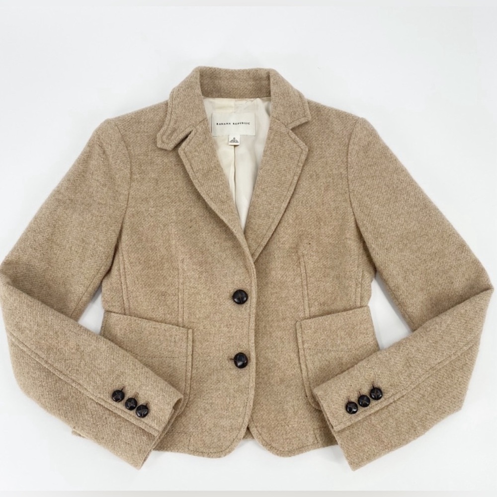 Vintage ‘00s Banana Republic Cropped Wool Blazer Size 0